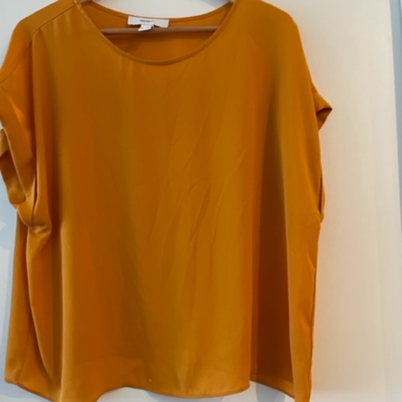 Forever 21 Mustard Orange Slik Top Plus Size 2x - Picture 3 of 3